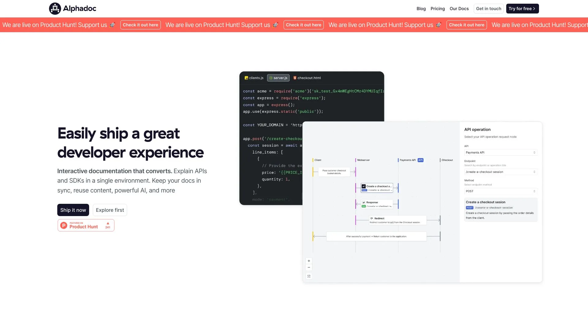Alphadoc screenshot