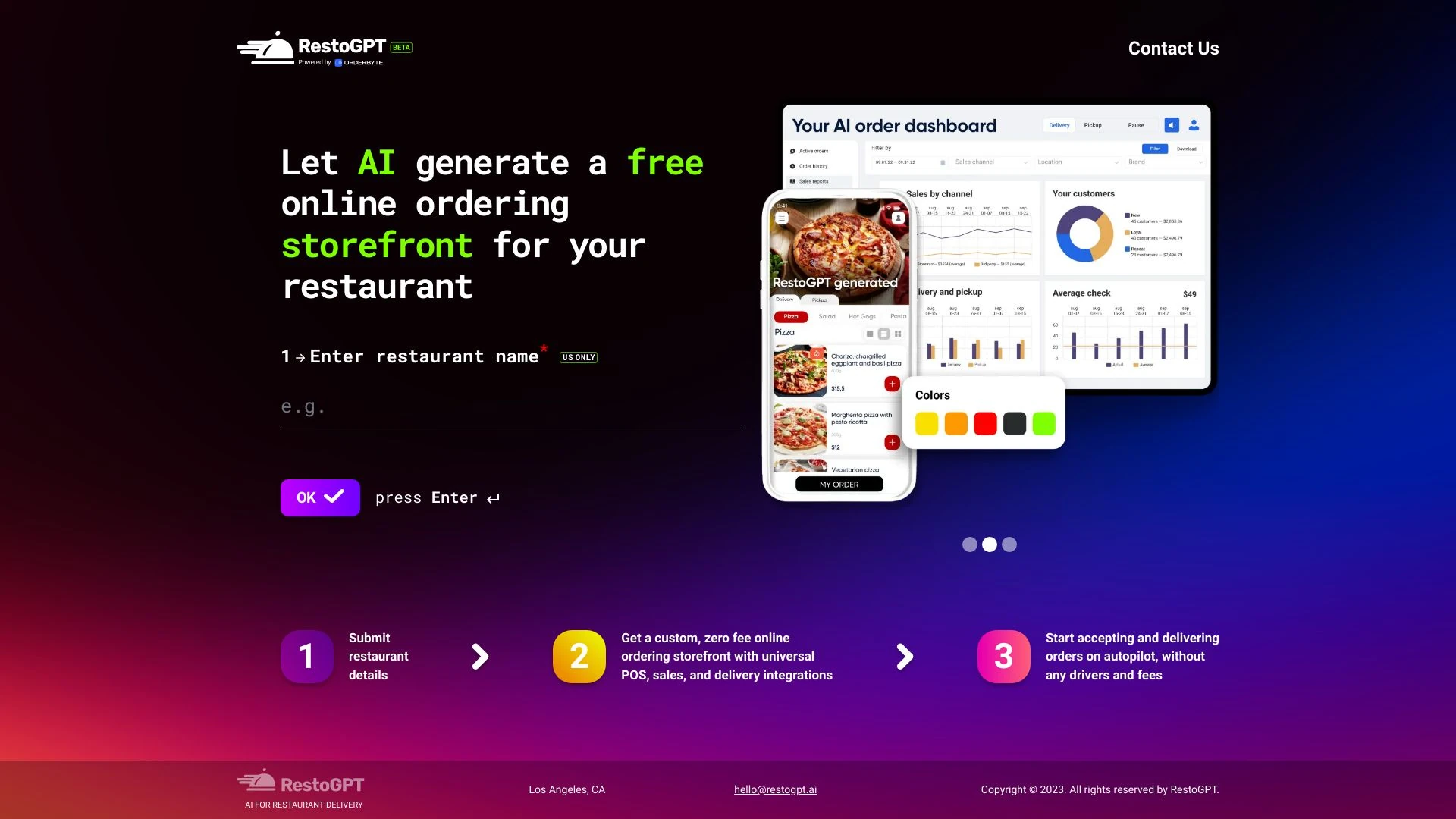 RestoGPT screenshot