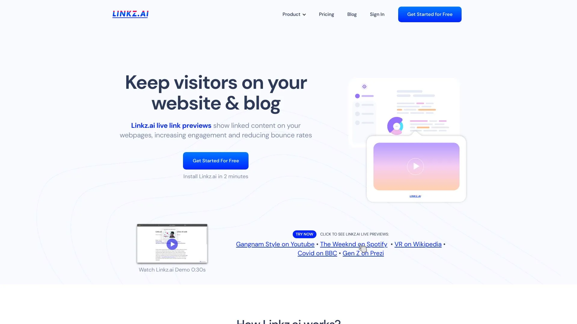 Linkz.ai screenshot