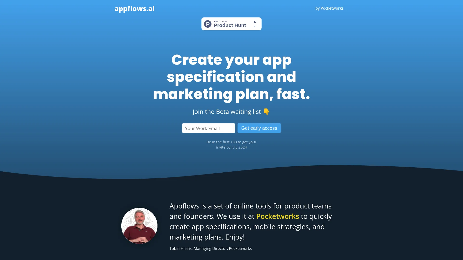 Appflows screenshot