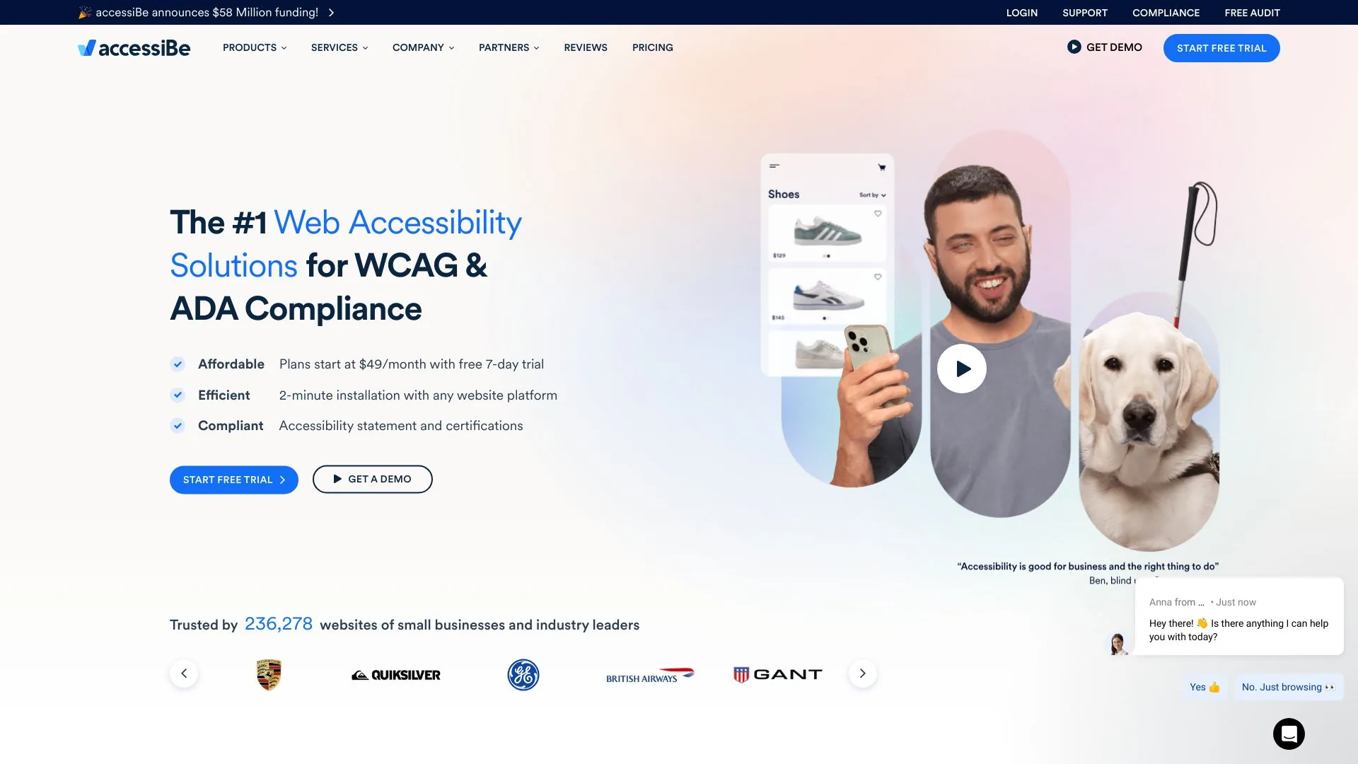 accessiBe screenshot