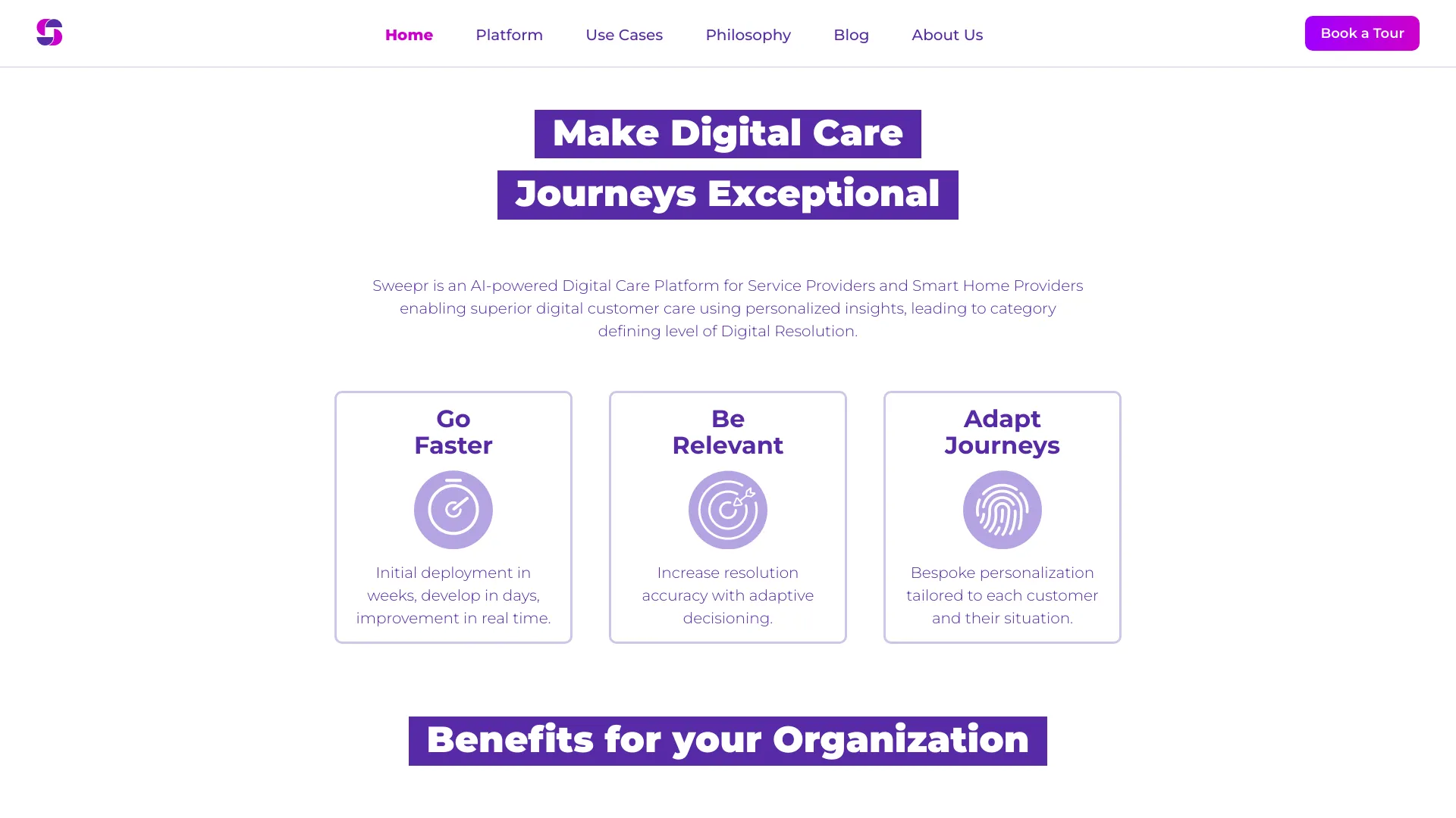 Sweepr - Digital Customer Care screenshot