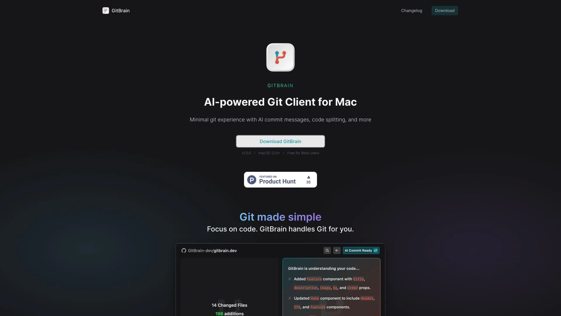 GitBrain screenshot