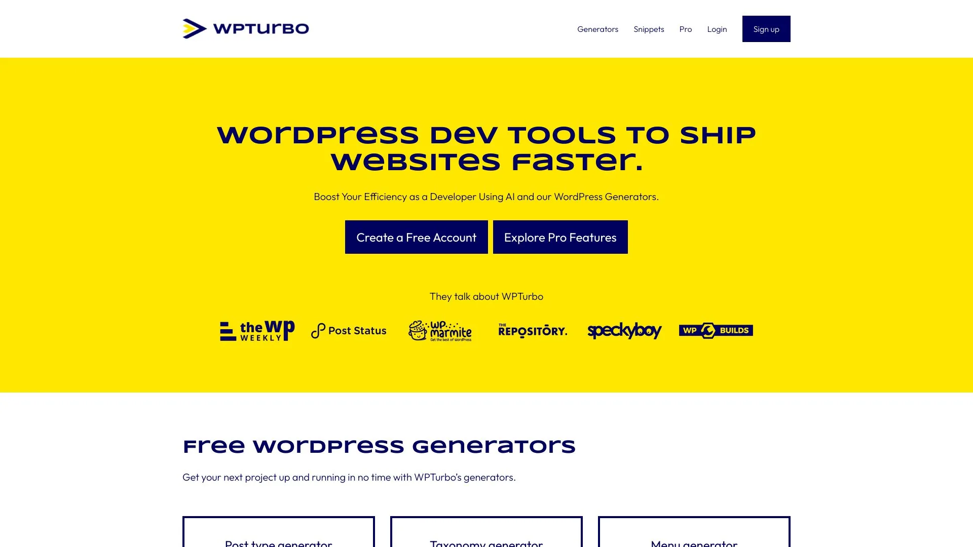 WPTurbo screenshot
