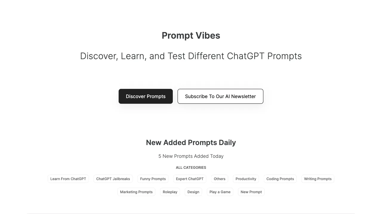 Prompt Vibes screenshot