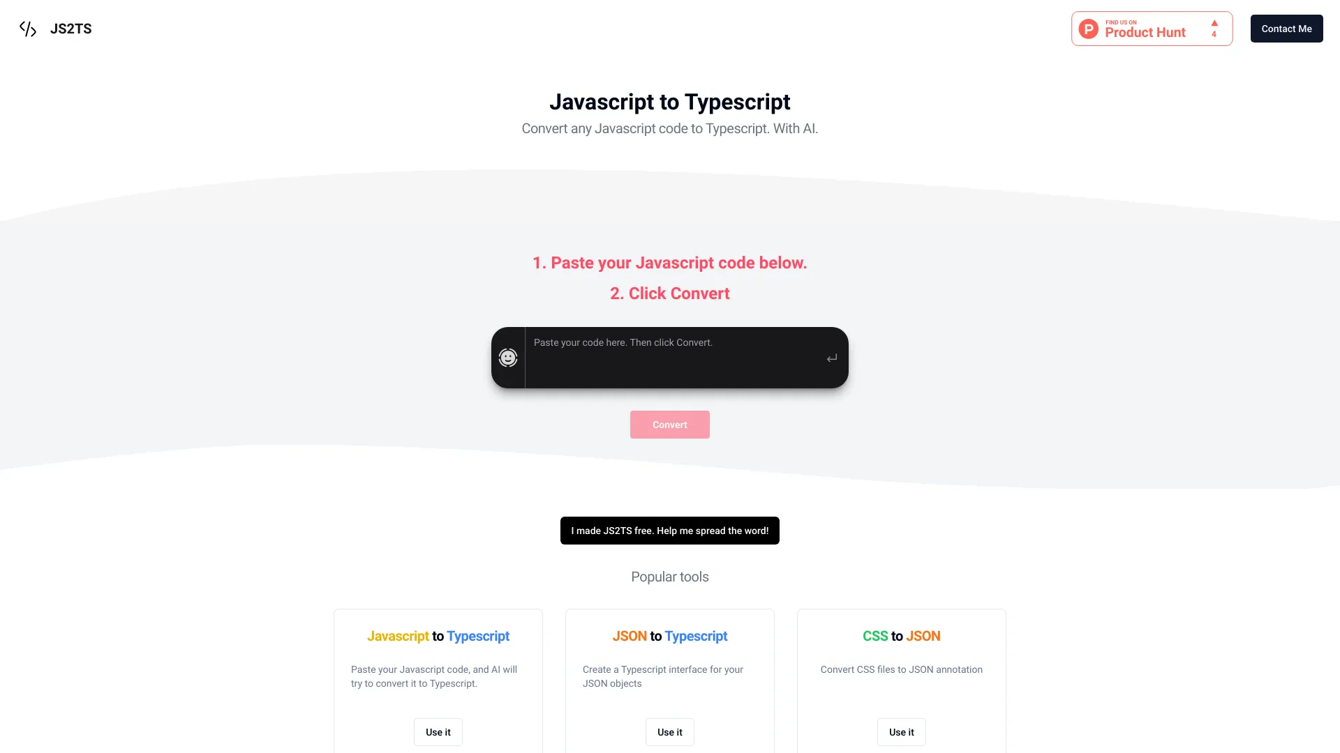 JS2TS screenshot