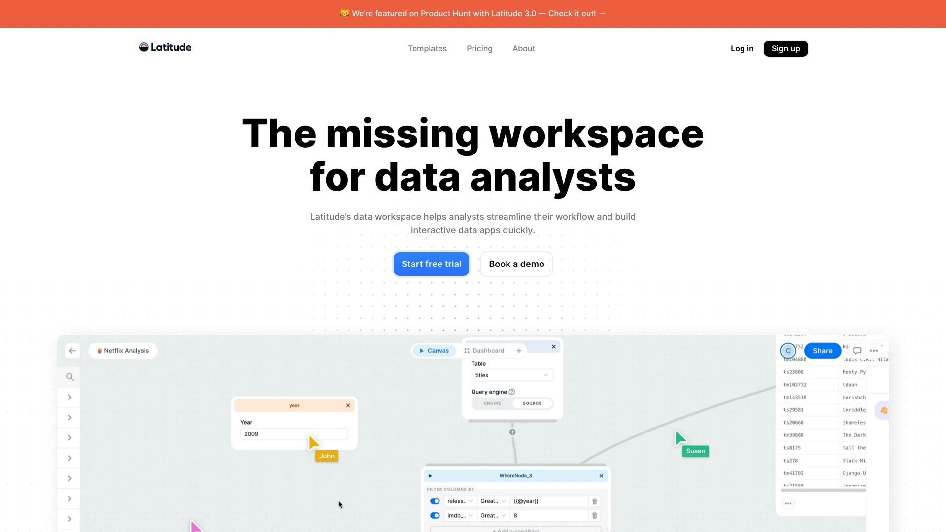 Latitude screenshot