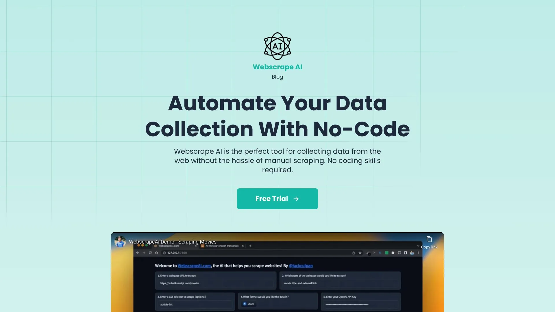 Webscrape AI screenshot