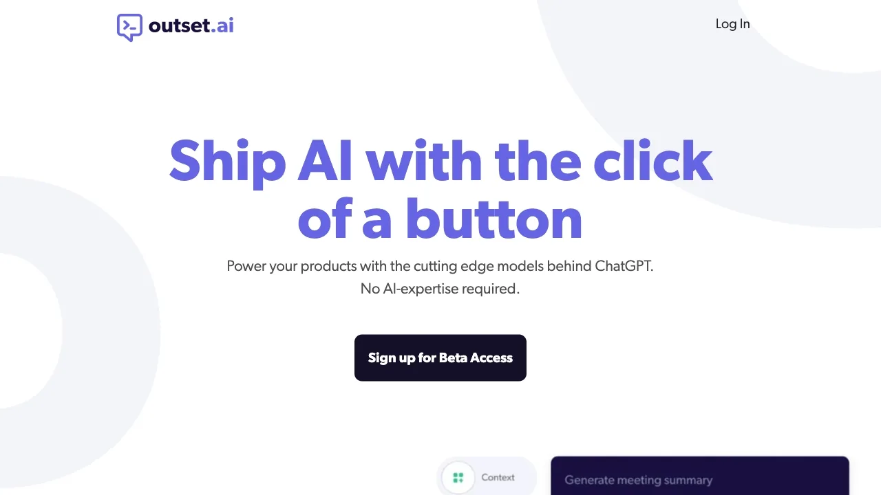 Outset.ai screenshot