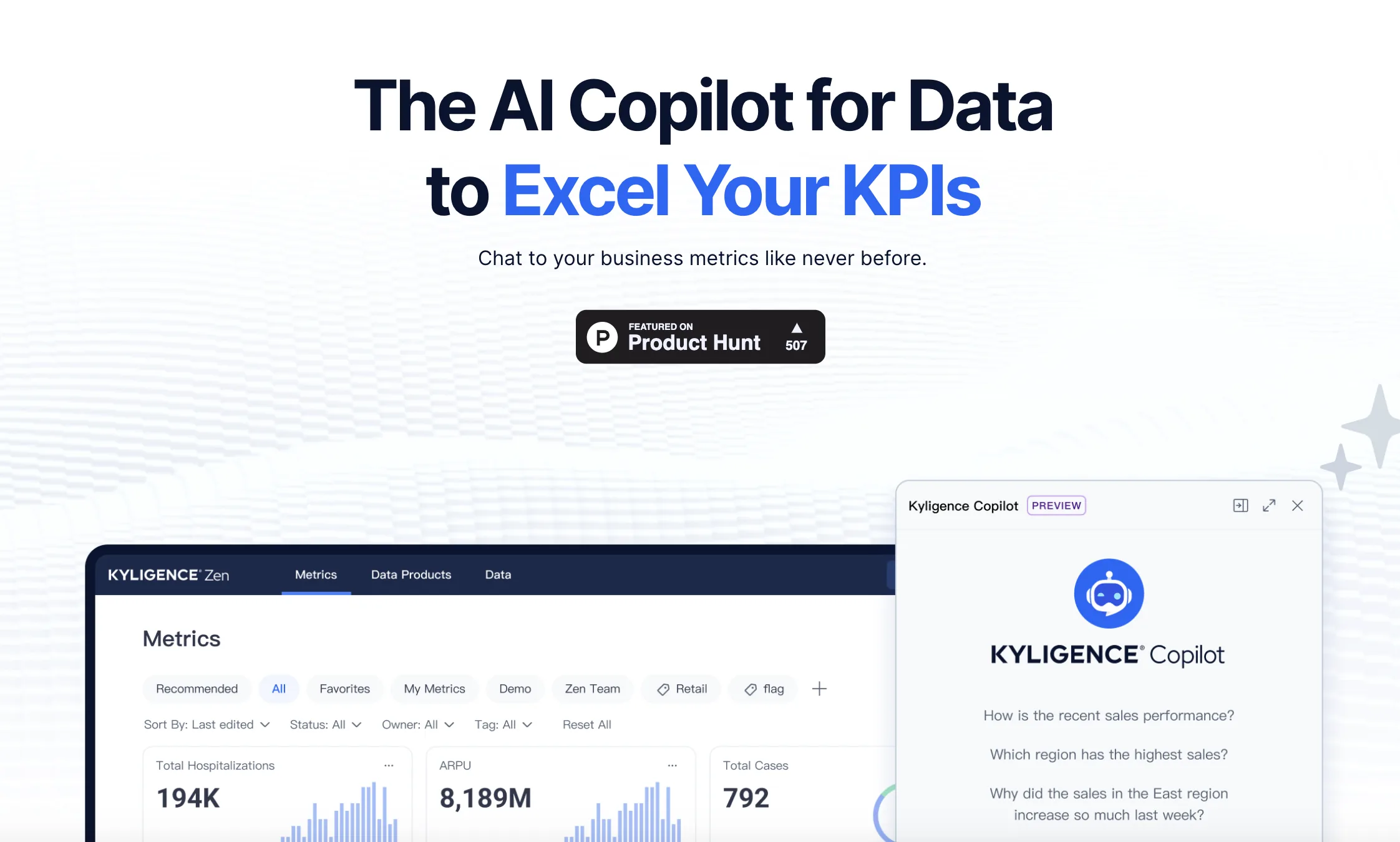 Kyligence Copilot screenshot