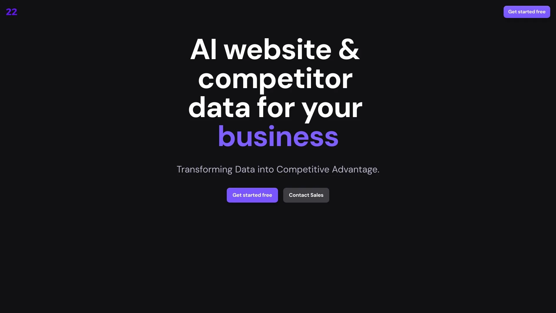 22Analytics screenshot