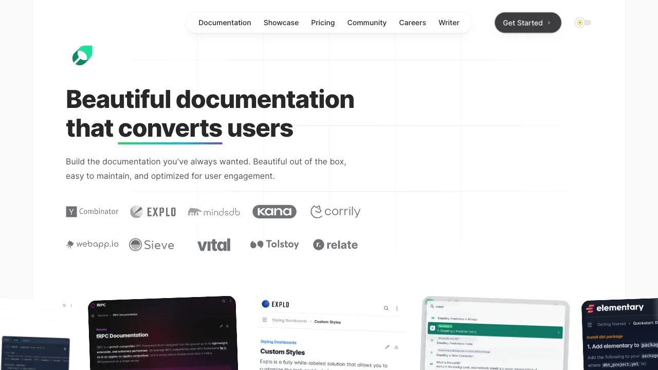 Mintlify screenshot