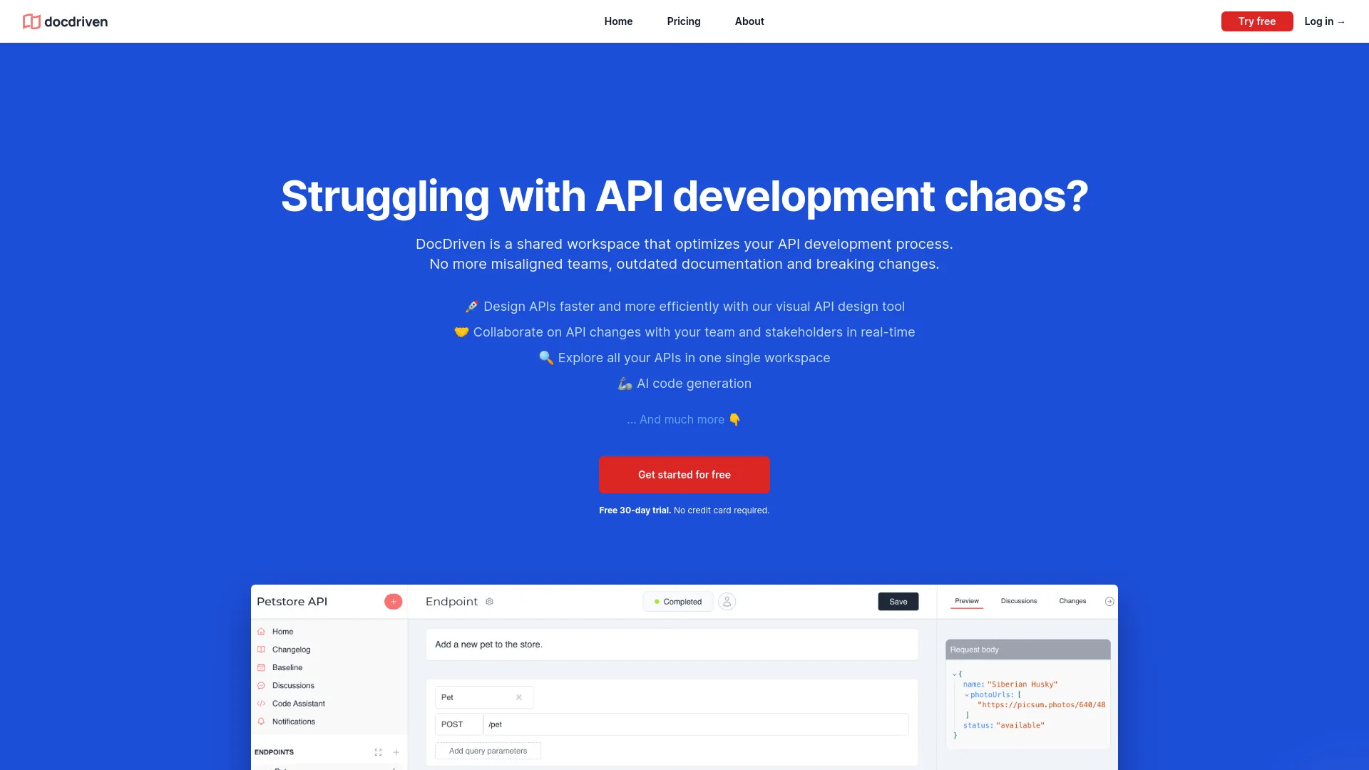 DocDriven screenshot