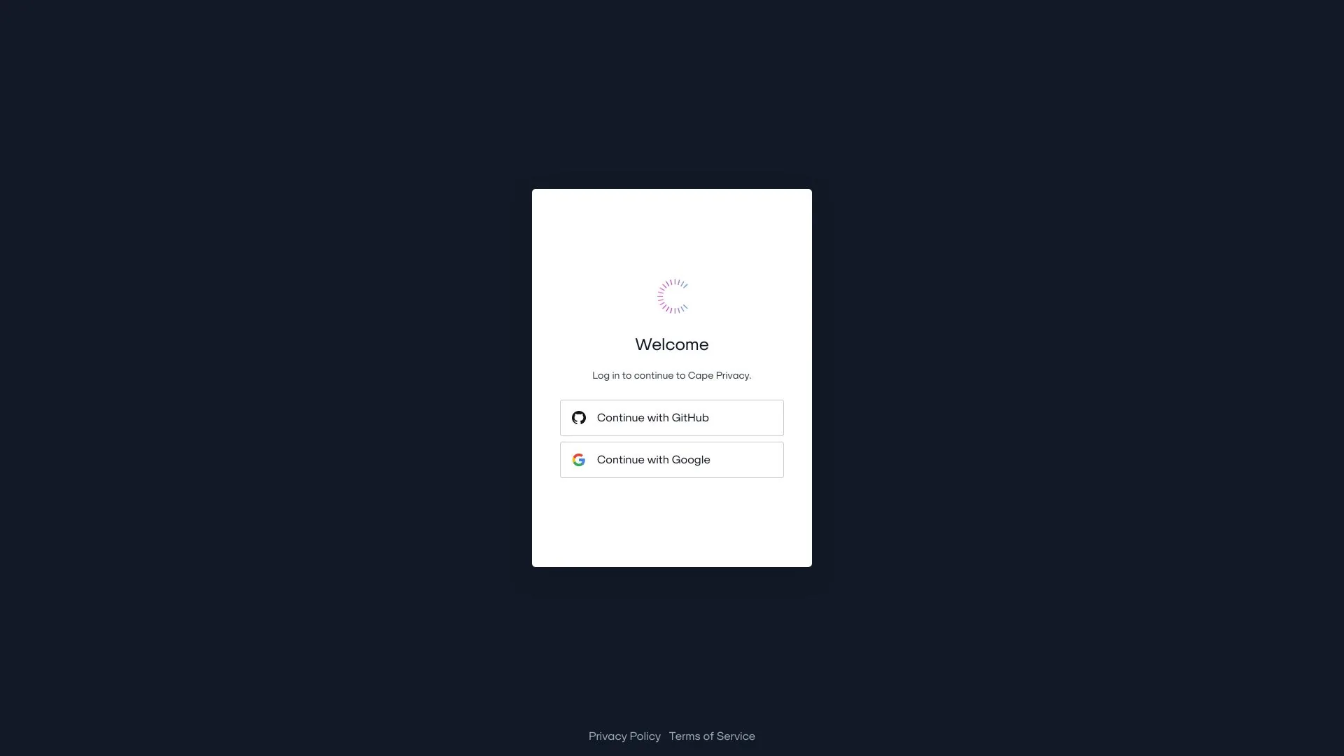 Cape Privacy screenshot