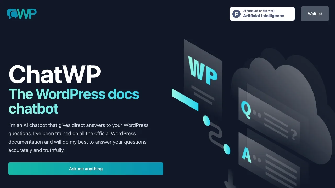 ChatWP - WordPress文档聊天机器人 screenshot