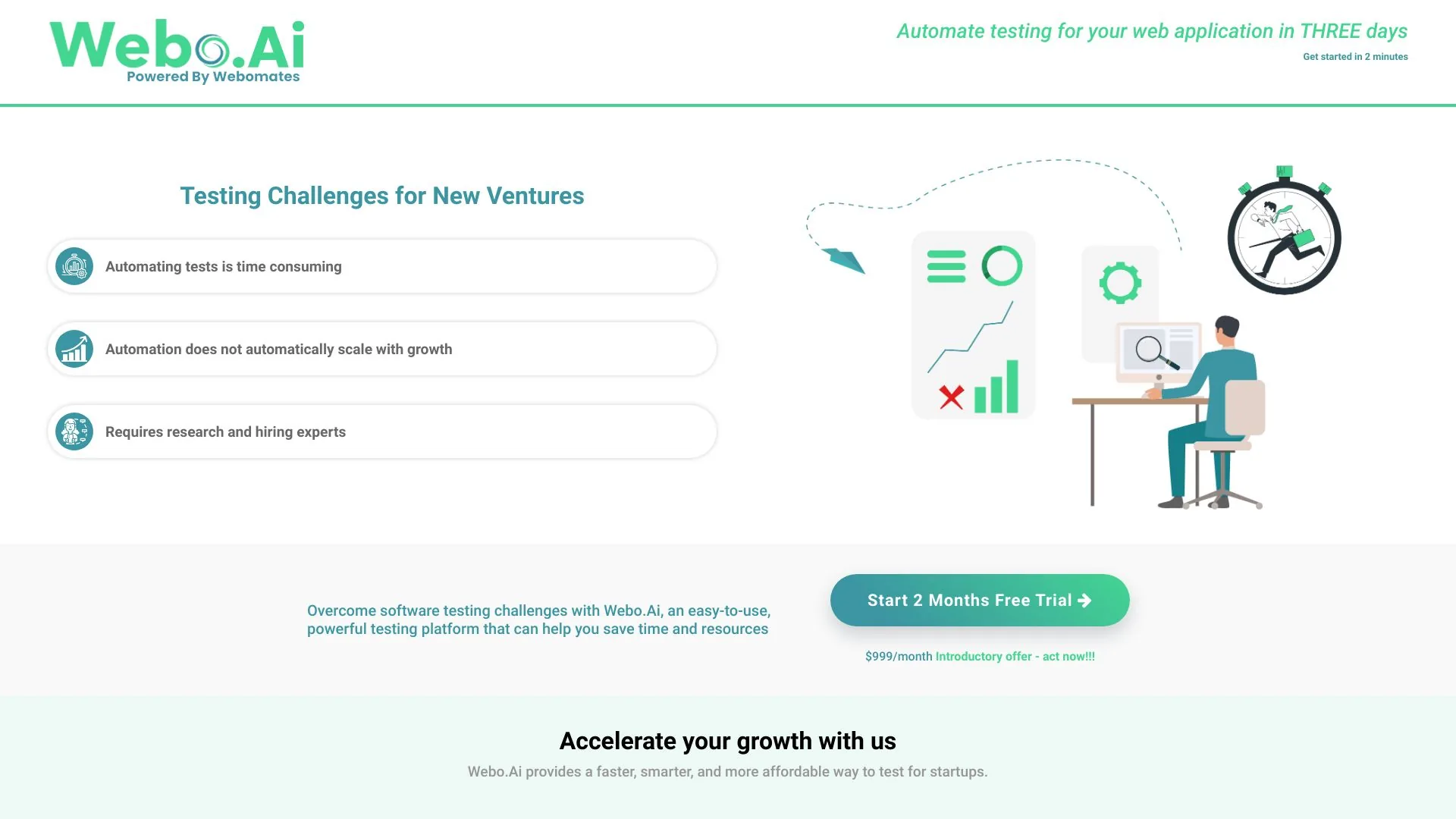 Webomates screenshot