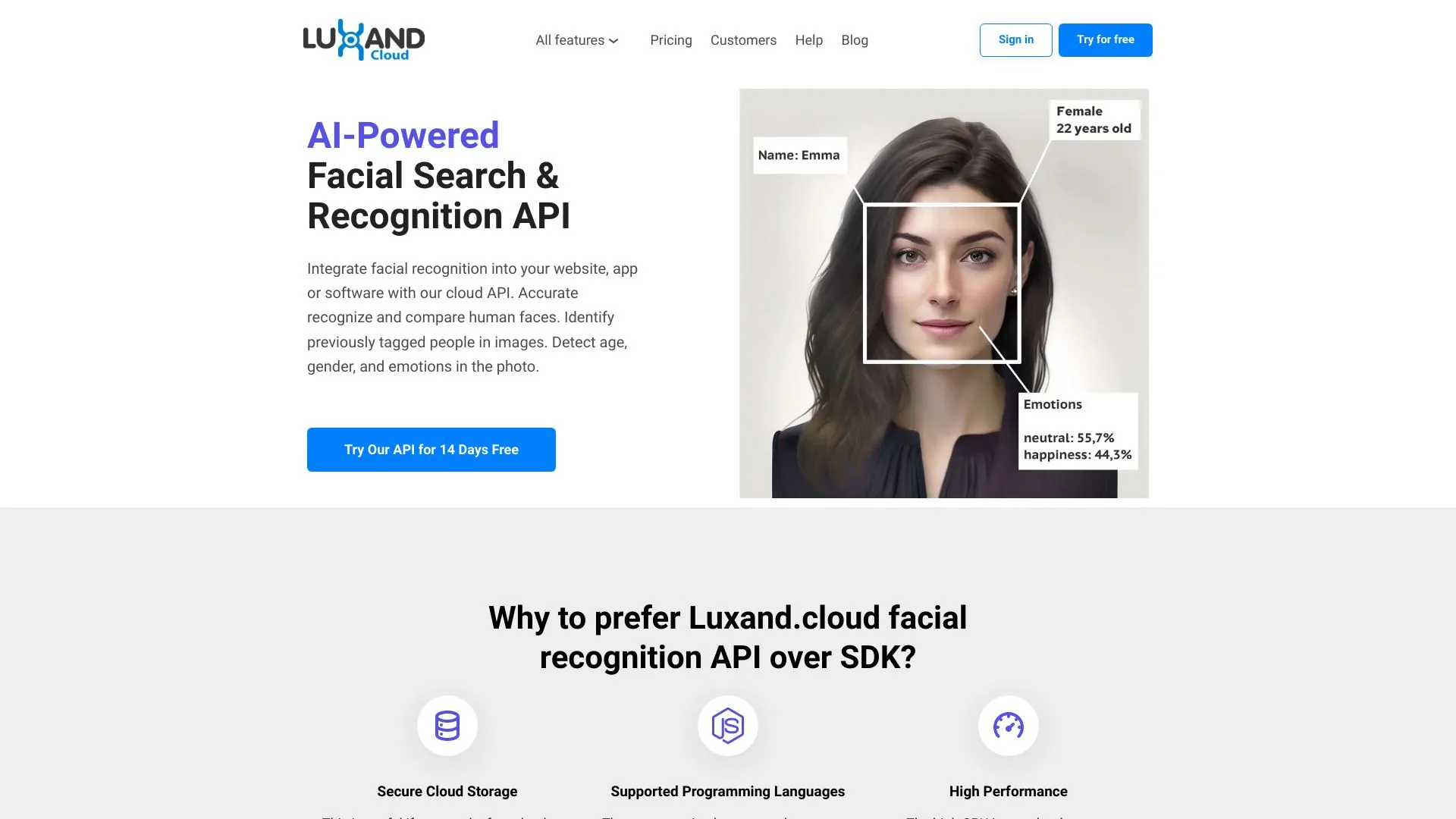 Luxand.Cloud screenshot