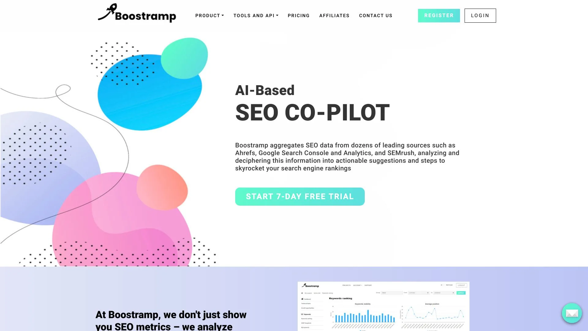 Boostramp screenshot
