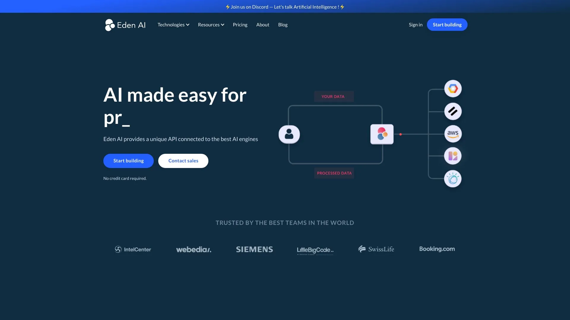 Eden AI screenshot