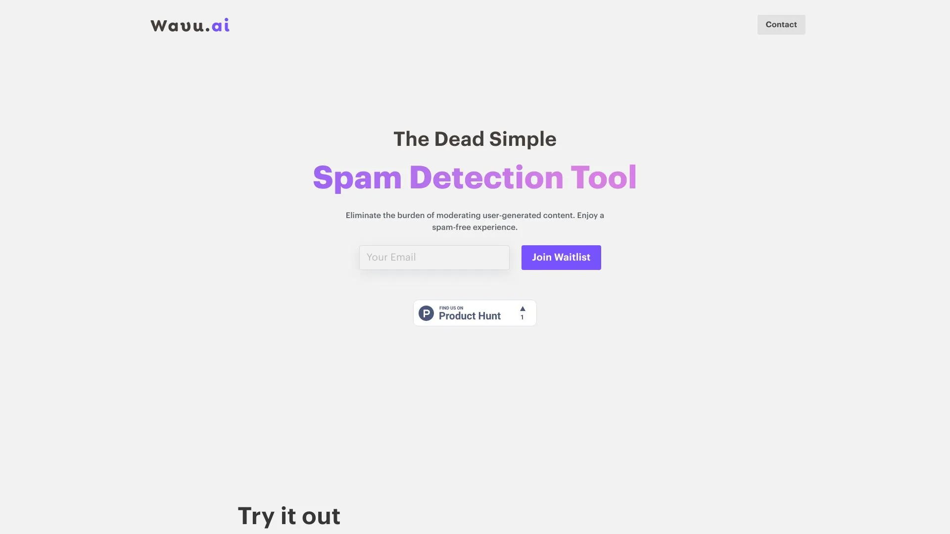 The Dead Simple Spam Detection Tool screenshot