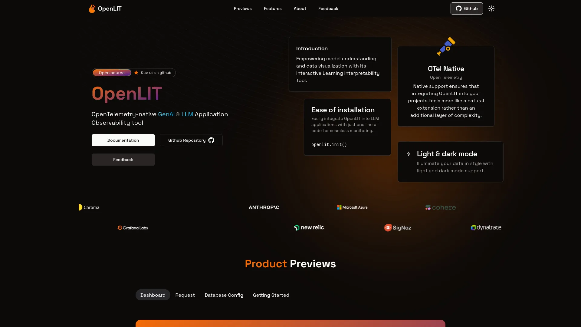 OpenLIT screenshot