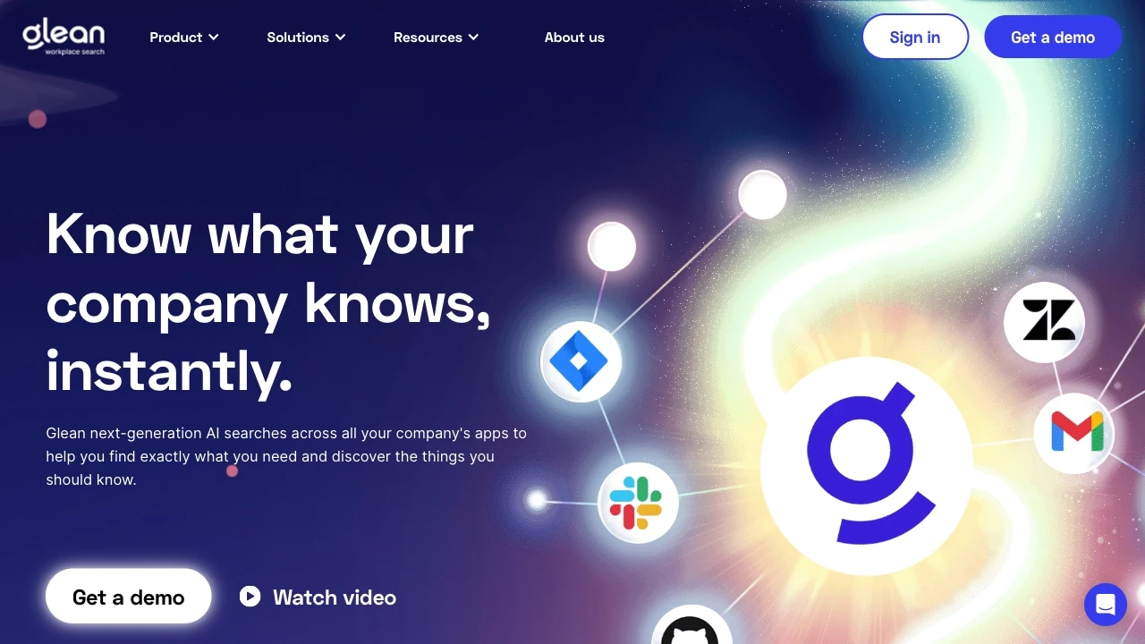 Glean screenshot