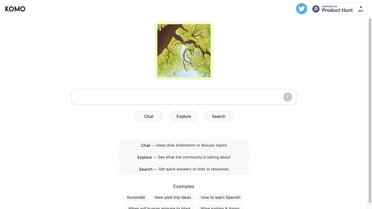 Komo Search screenshot