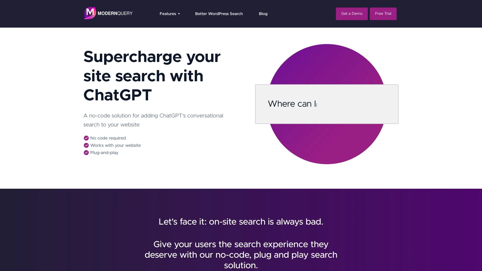 Modern Query screenshot