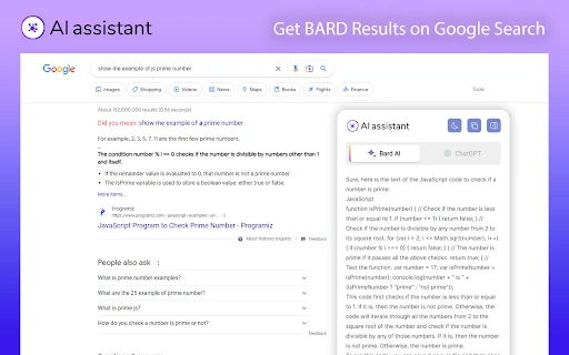 Bard for Google screenshot