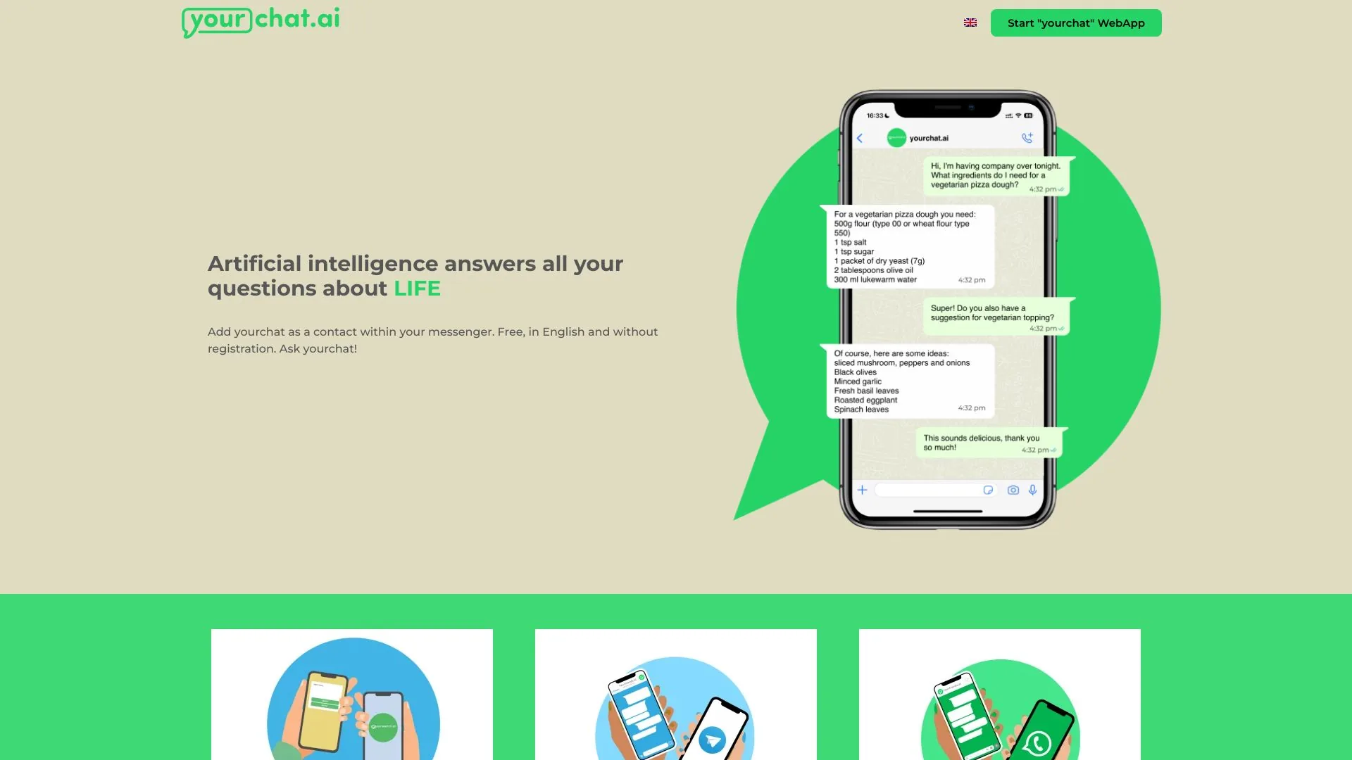 yourchat.ai screenshot