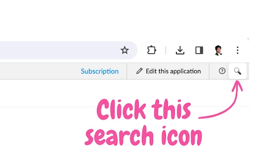 Zoho Search screenshot
