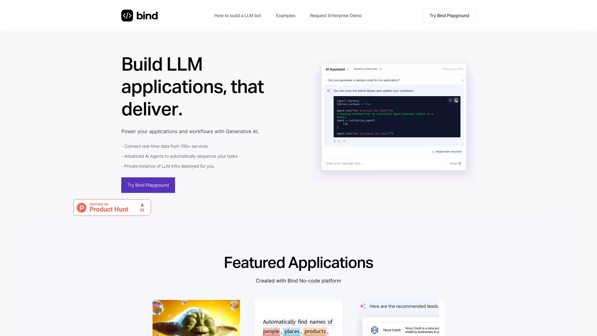 Bind screenshot