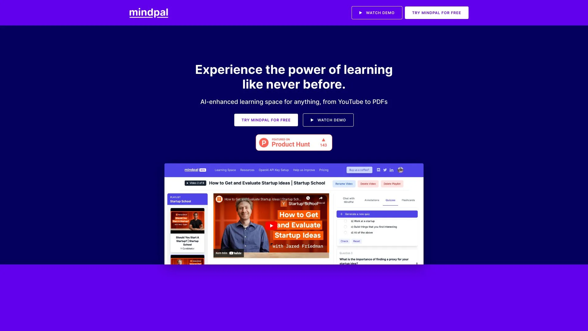 https://mindpal.com screenshot