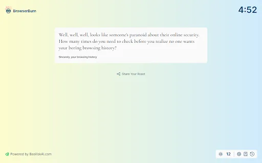 BrowserBurn screenshot