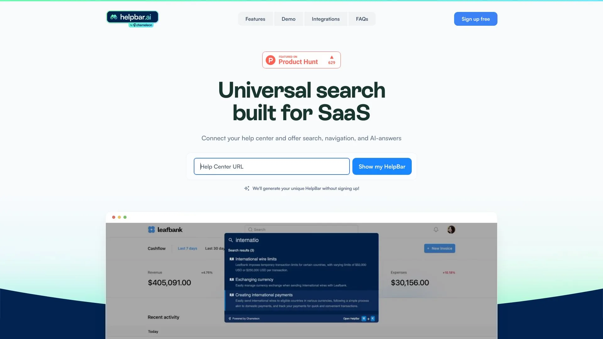HelpBar screenshot