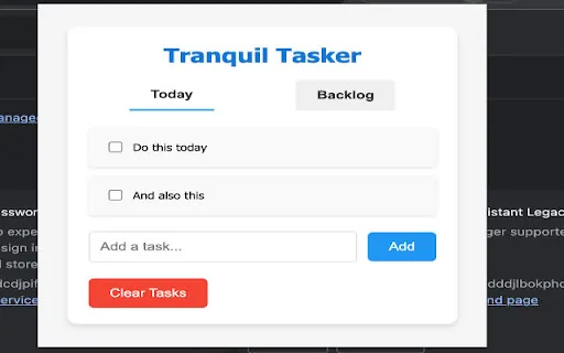 Tranquil Tasker screenshot