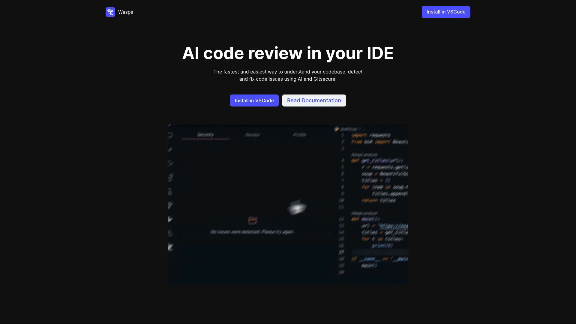 Wasps AI Code Review screenshot