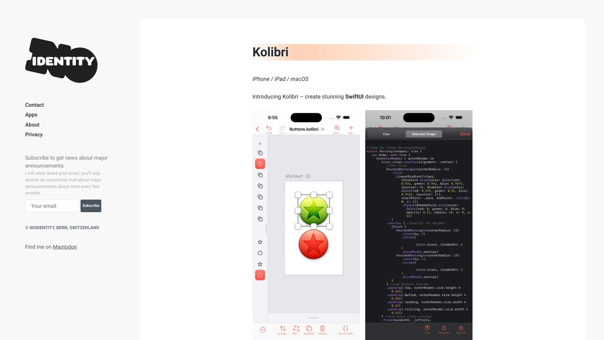 Kolibri screenshot