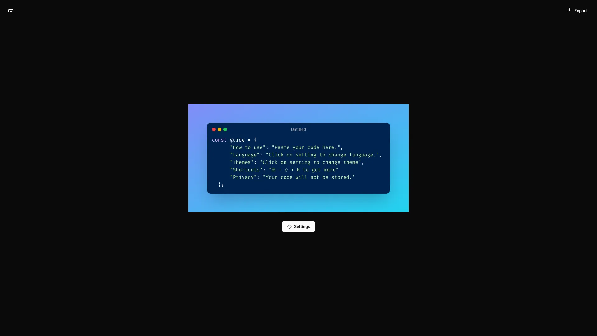 CodeScreenshot screenshot