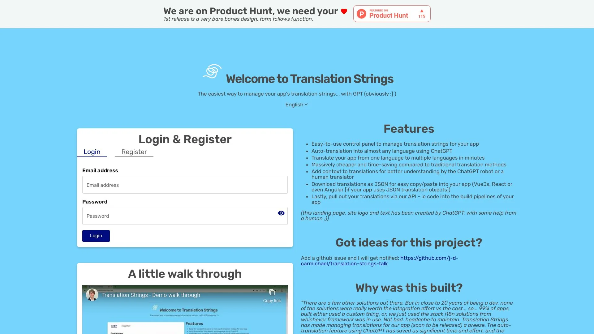 Website Name screenshot