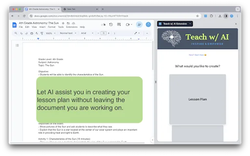 Teach w/ AI screenshot