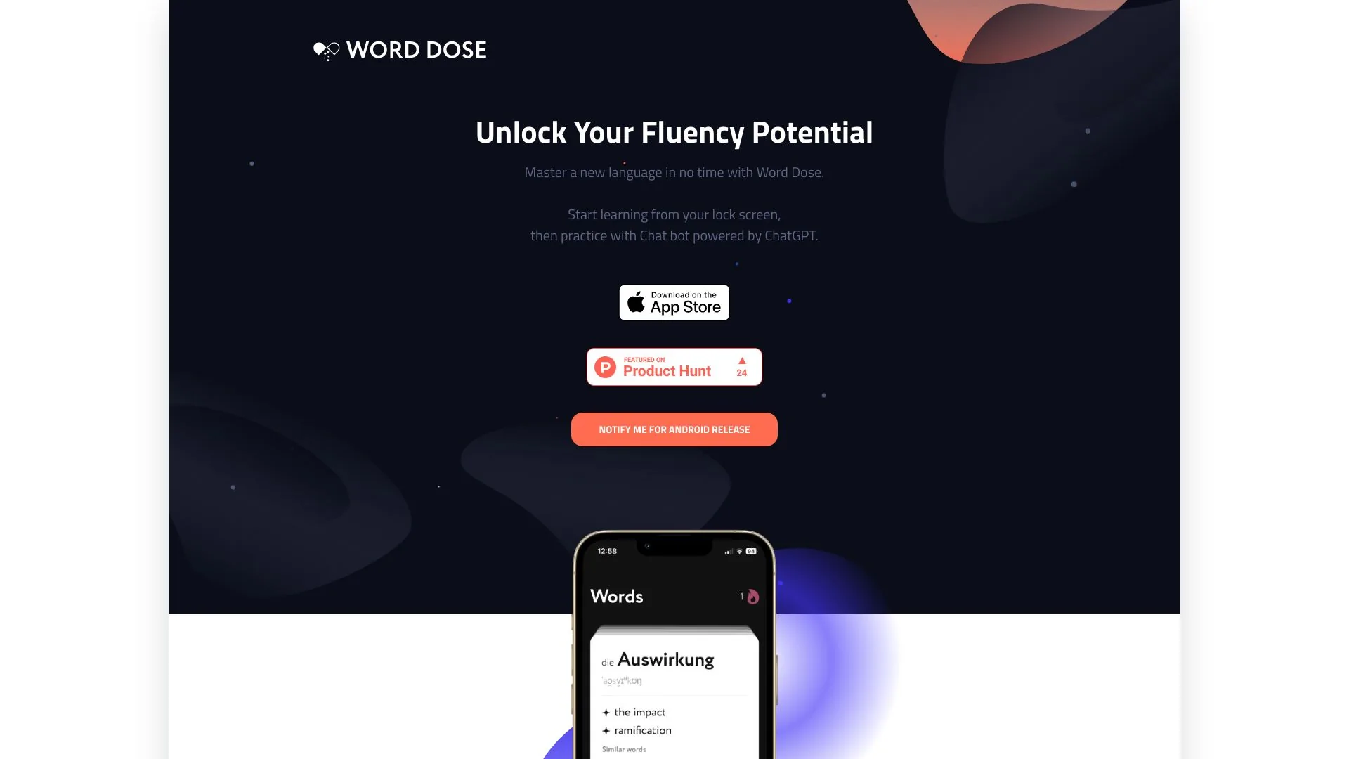 Word Dose screenshot