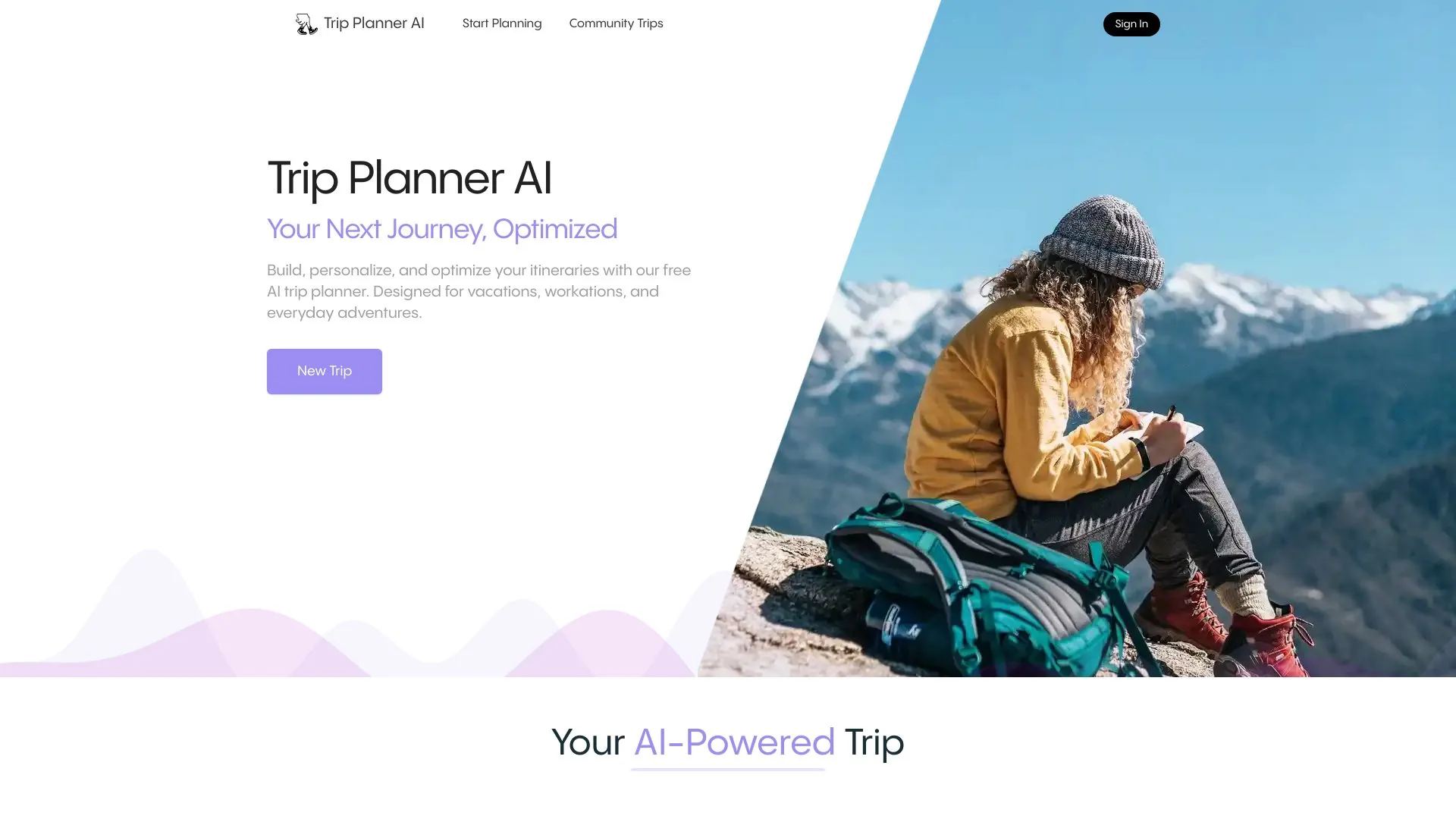 Trip Planner AI screenshot