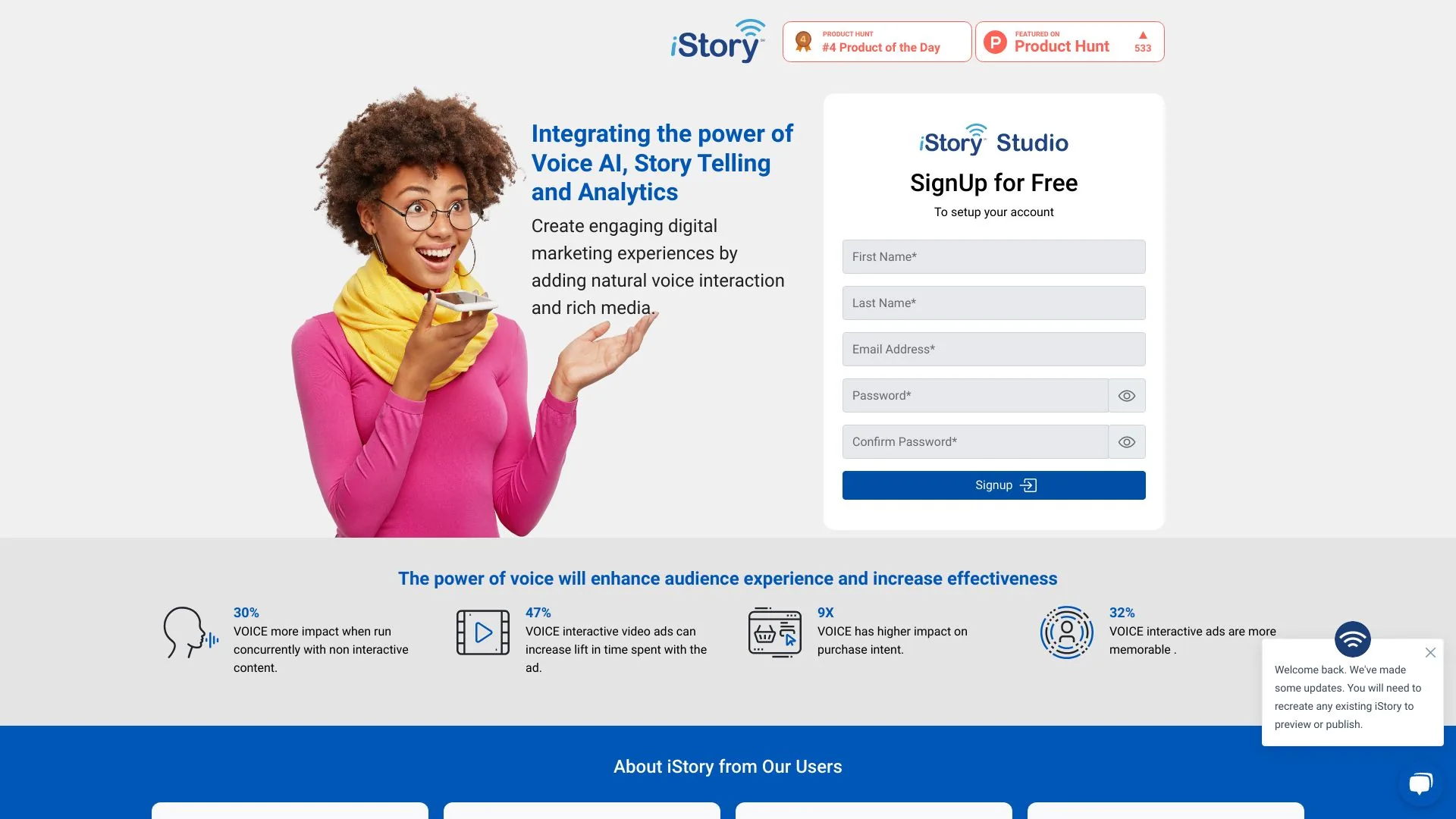 iStory screenshot