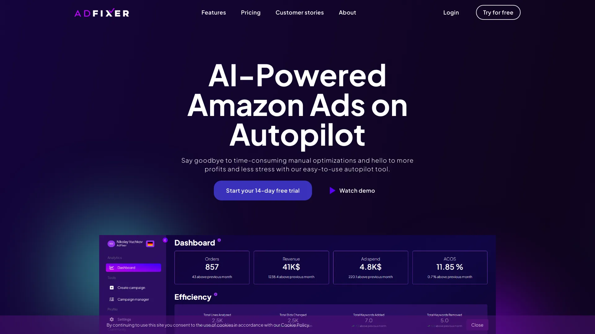 AI-Powered Amazon Ads screenshot