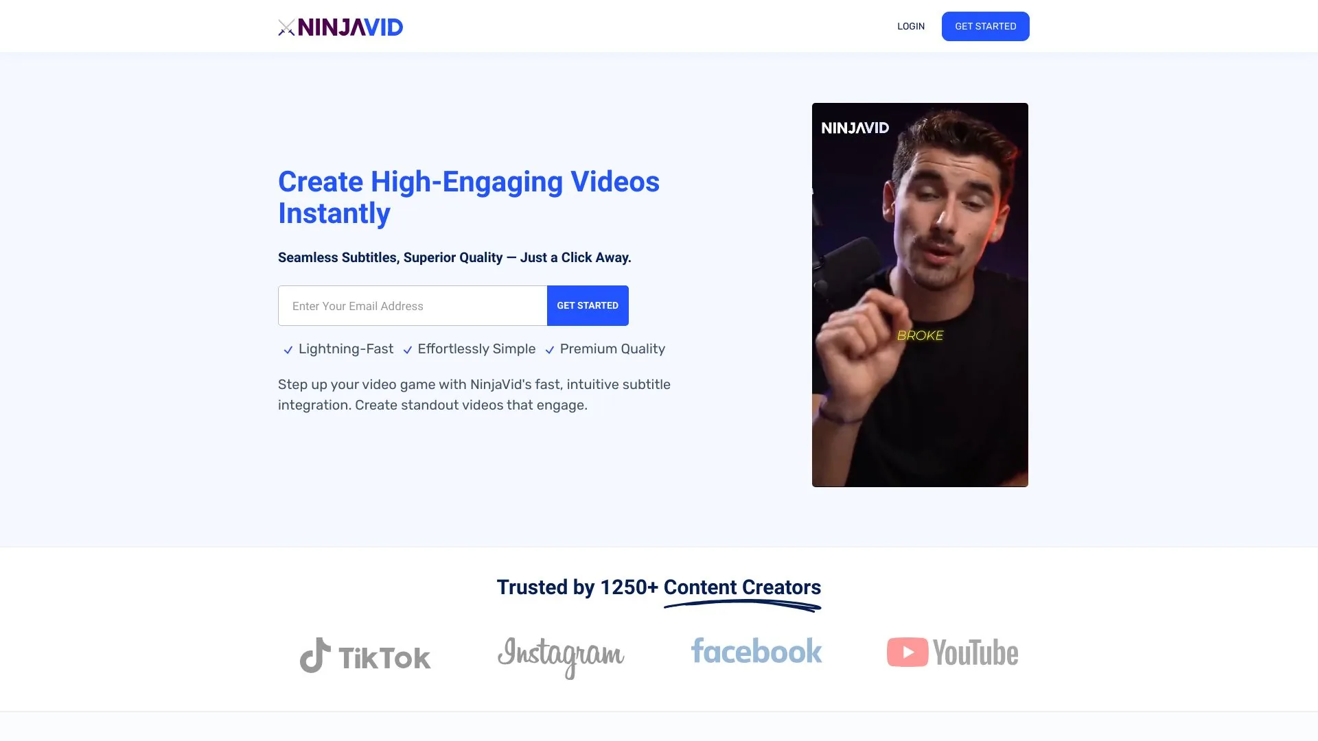 NinjaVid screenshot