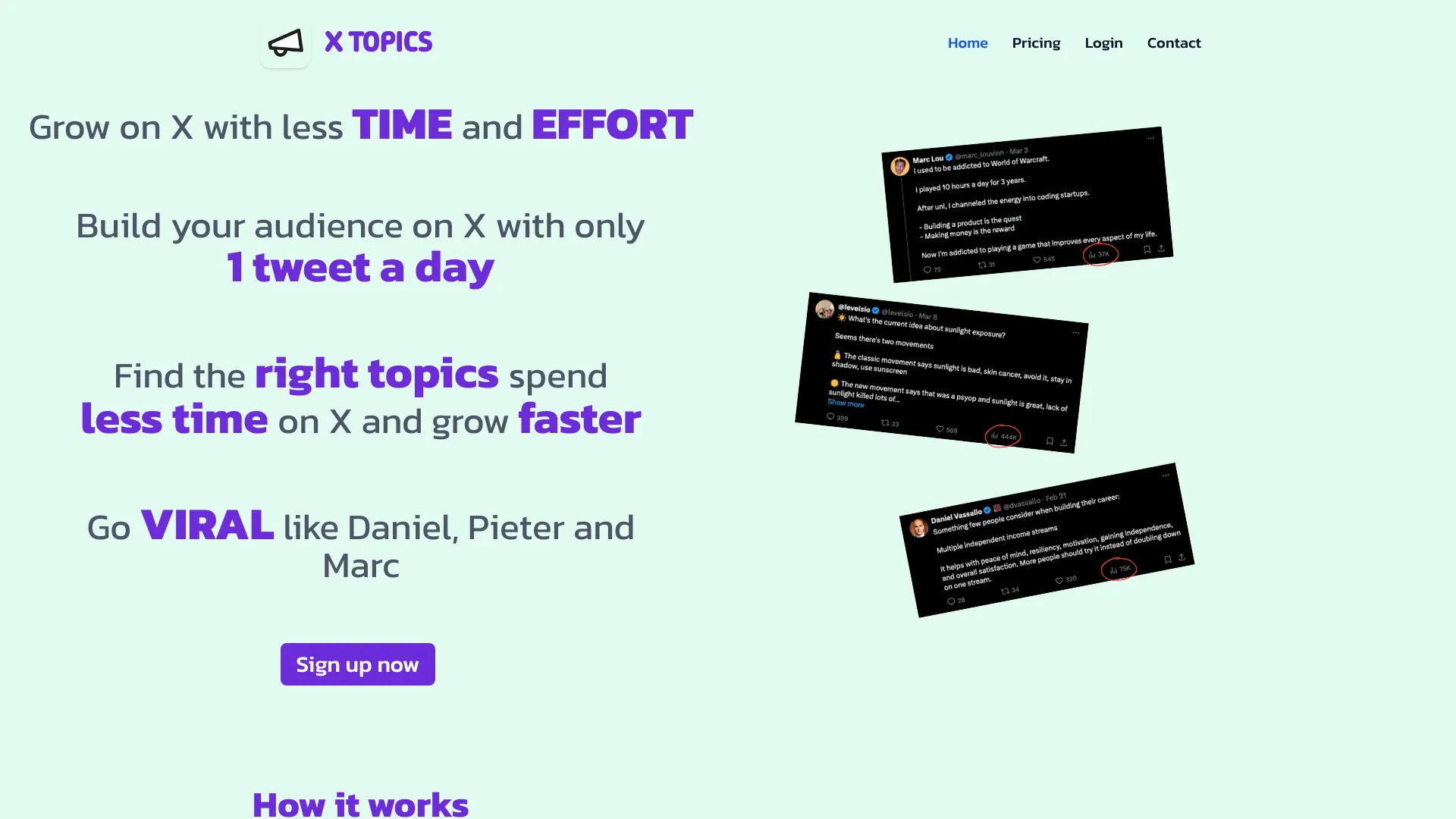 X Topics screenshot