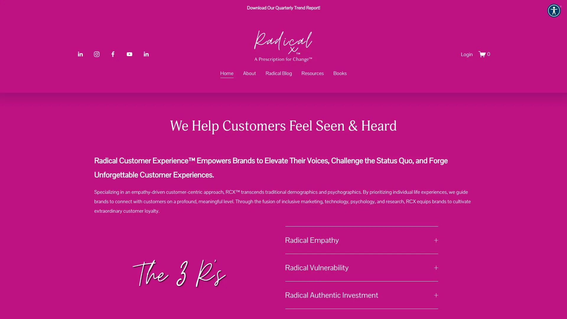 Radical Customer Experience screenshot