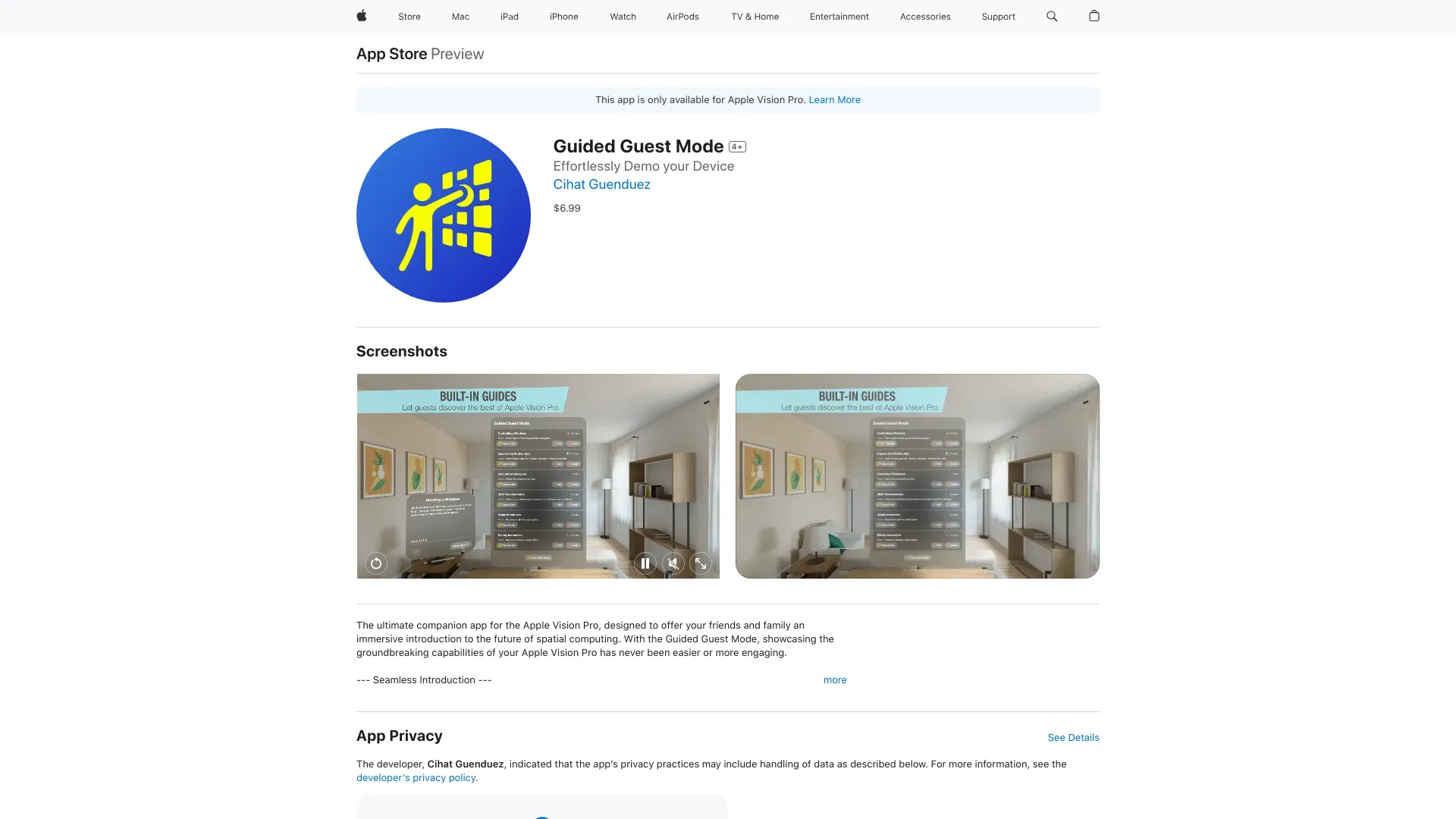 Guided Guest Mode screenshot