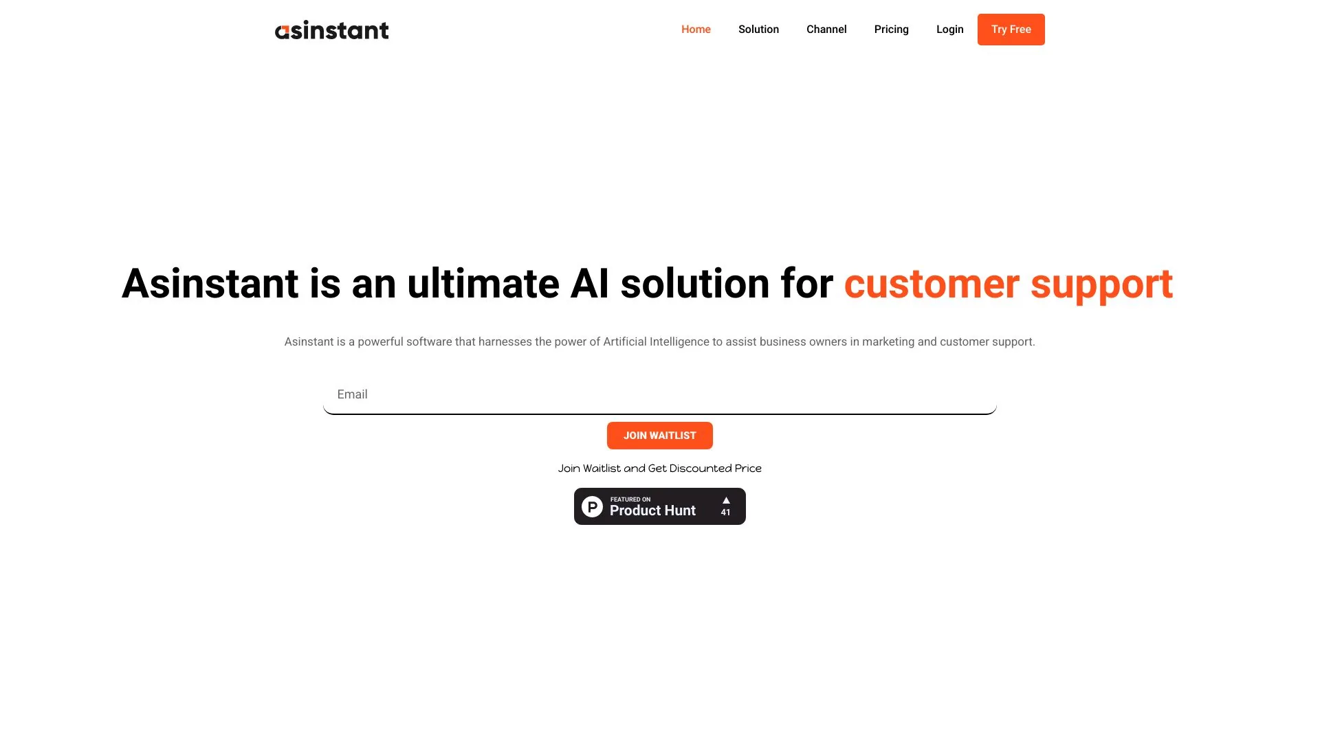 AsInstant - AI for Customer Support & Marketing screenshot